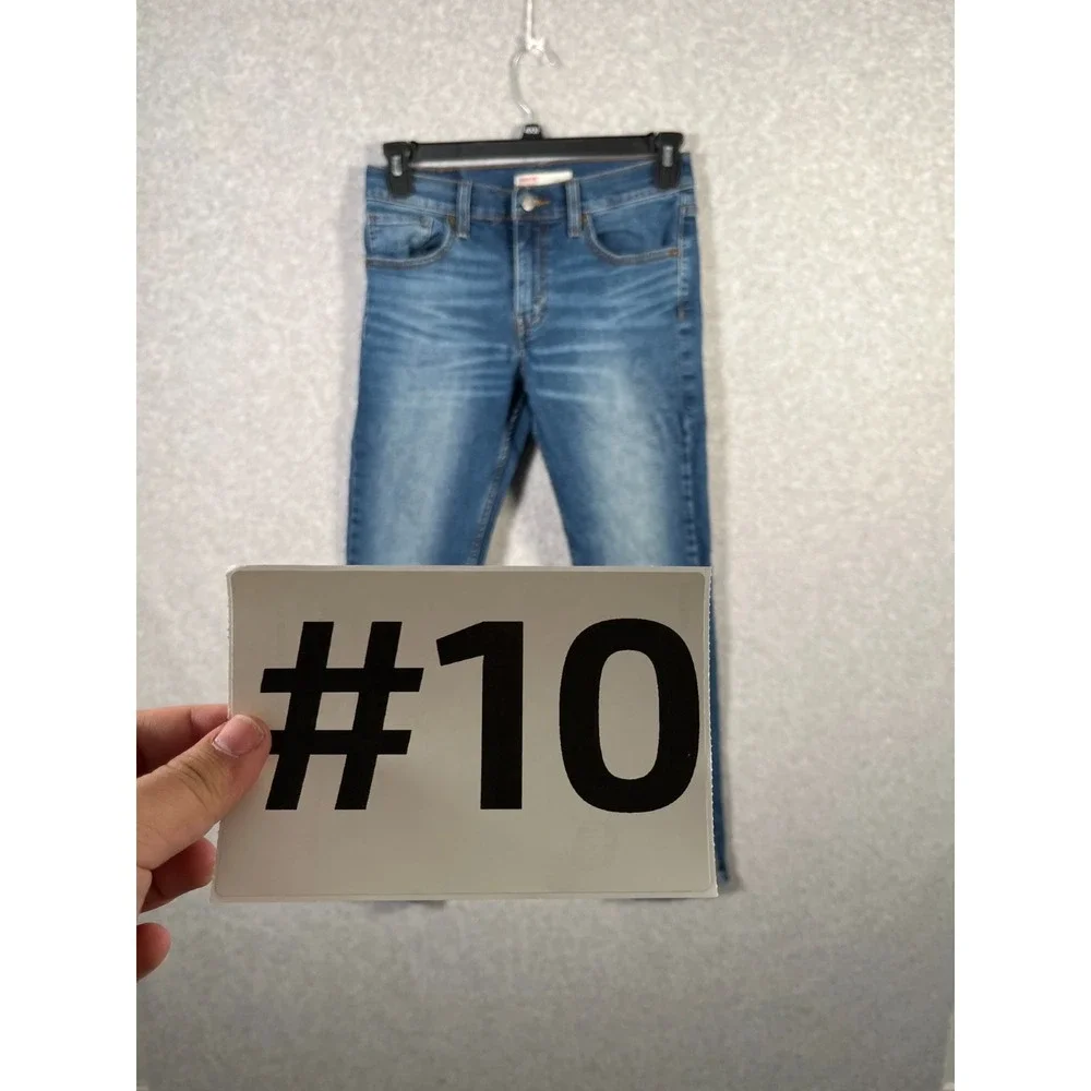 Signature Levi Strauss Jeans Mens 28x30‎ Blue Denim Stretch Slim Straight Leg